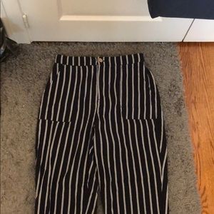 Blue and white garage pants